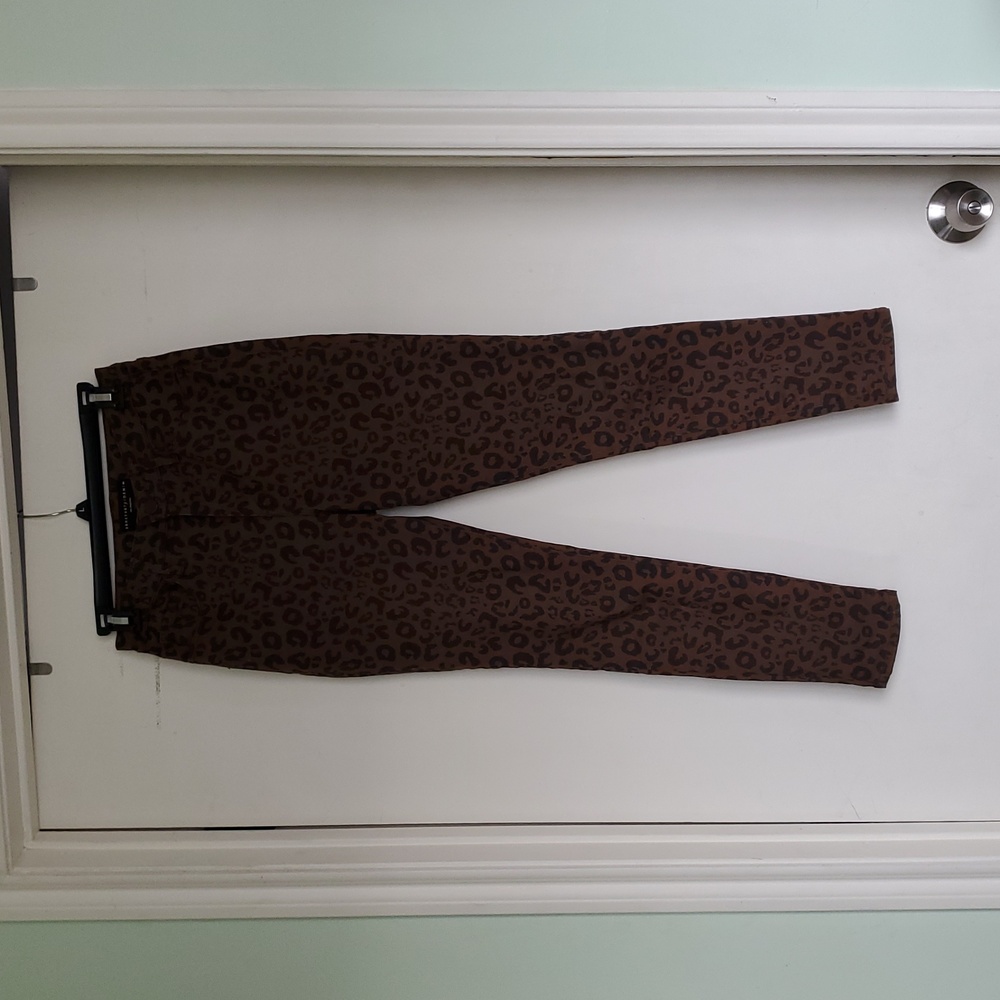 Sanctuary Denim,High Rise ,animal print skinny  jeans brown Sz26